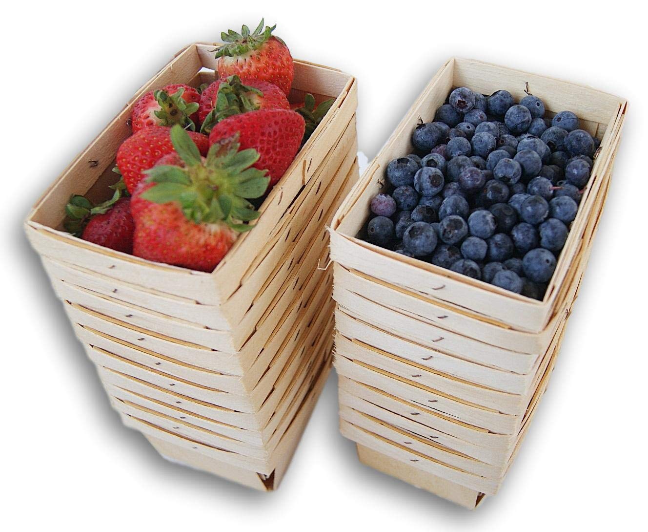 Jumping Daisy Pint Rectangular Vented Wooden Berry Baskets Set Of 20   71Ltz88hb4L. SL1328  